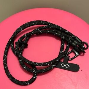 Mobile Phone Lanyards with Adjustable Neck Strap in black